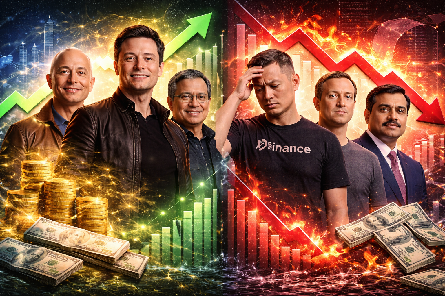 Inside the Biggest Wealth Gainers and Losers of the Year